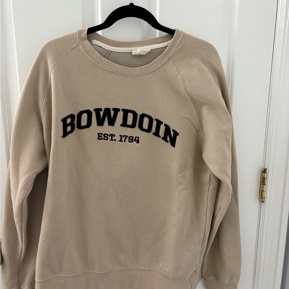 Bowdoin College crewneck sweatshirt, large